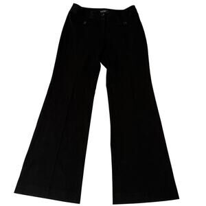 White House Black Market Legacy Fashion Flare Black Pants, 4R